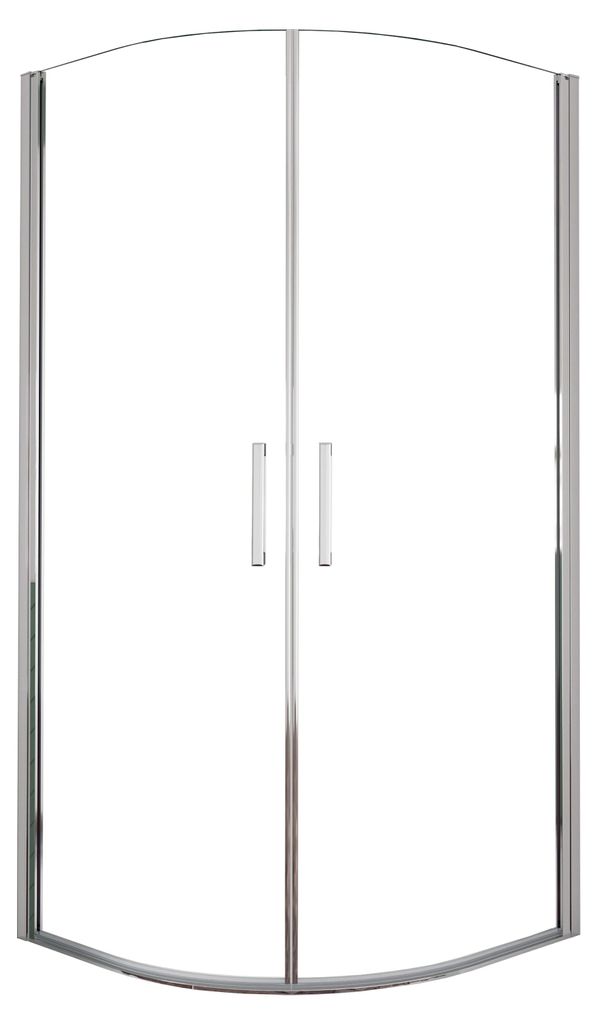 Duschspa 90x90x195cm Viertelkreis Duschkabine 2-flügelige Produktbild 