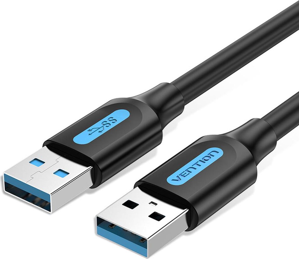 Vention CONBI, 3 m, USB A, USB A, USB 3.2 Gen 1 (3.1 Gen 1), 5000 Mbit/s, Schwarz