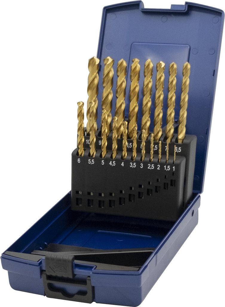 PTG HSS Super Spiralbohrer 338,TIN,19-KU-Kassette