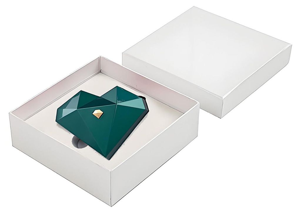 Herzförmige Ringgeschenkbox mit weichem Flanellfutter, polierter Oberfläche, automatischer Öffnung, kunstvolle Verlobungsbox, romantische Schmuc...
