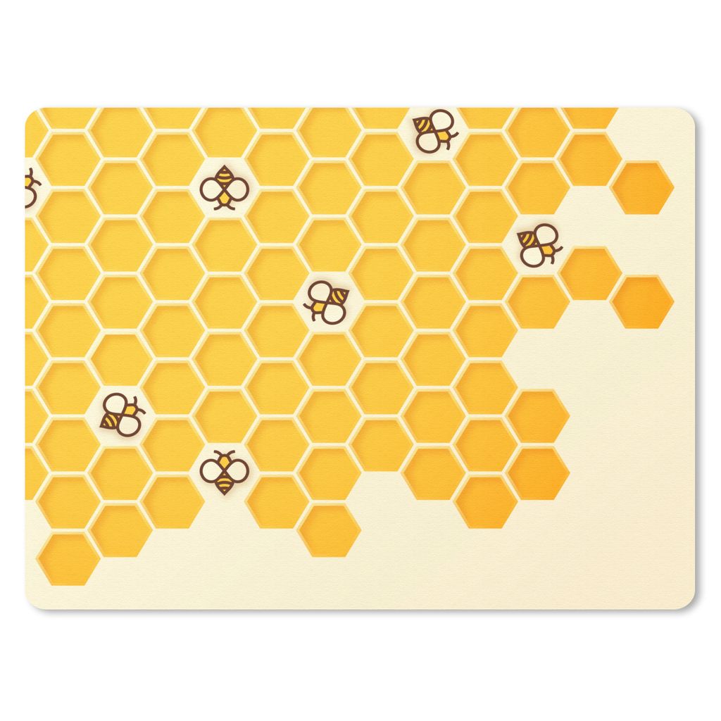 MuchoWow Mauspad Mousepad Eine Illustration des Inneren eines Bienenstocks 40x30 cm - Mousepads - Maus Mat - Pad - Mausunterlage - Anti Rutsch