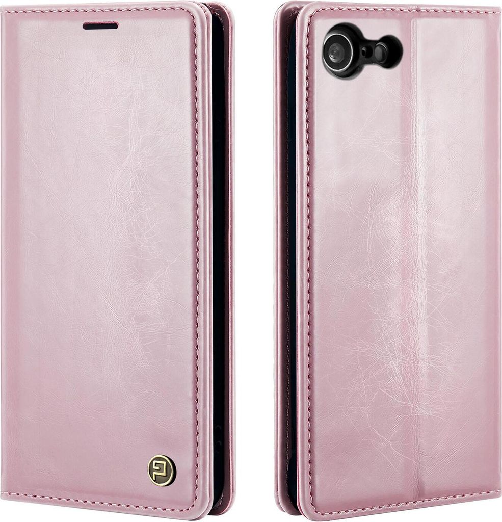 Handyhülle für Apple iPhone 7 / 8 / SE 2020 Kunstleder Flip Cover Hülle RFID Schutz Case Kartenfach Farbe: Rosa