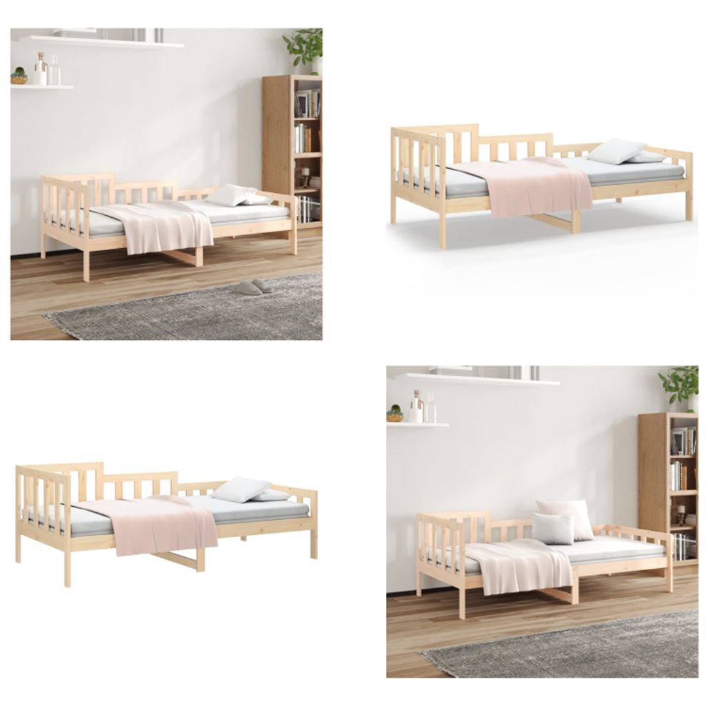 vidaXL Tagesbett 90x190 cm Massivholz Kiefer - Tagesbett - Tagesbetten - Tagesbett Holz - Tagesbett Massivholz