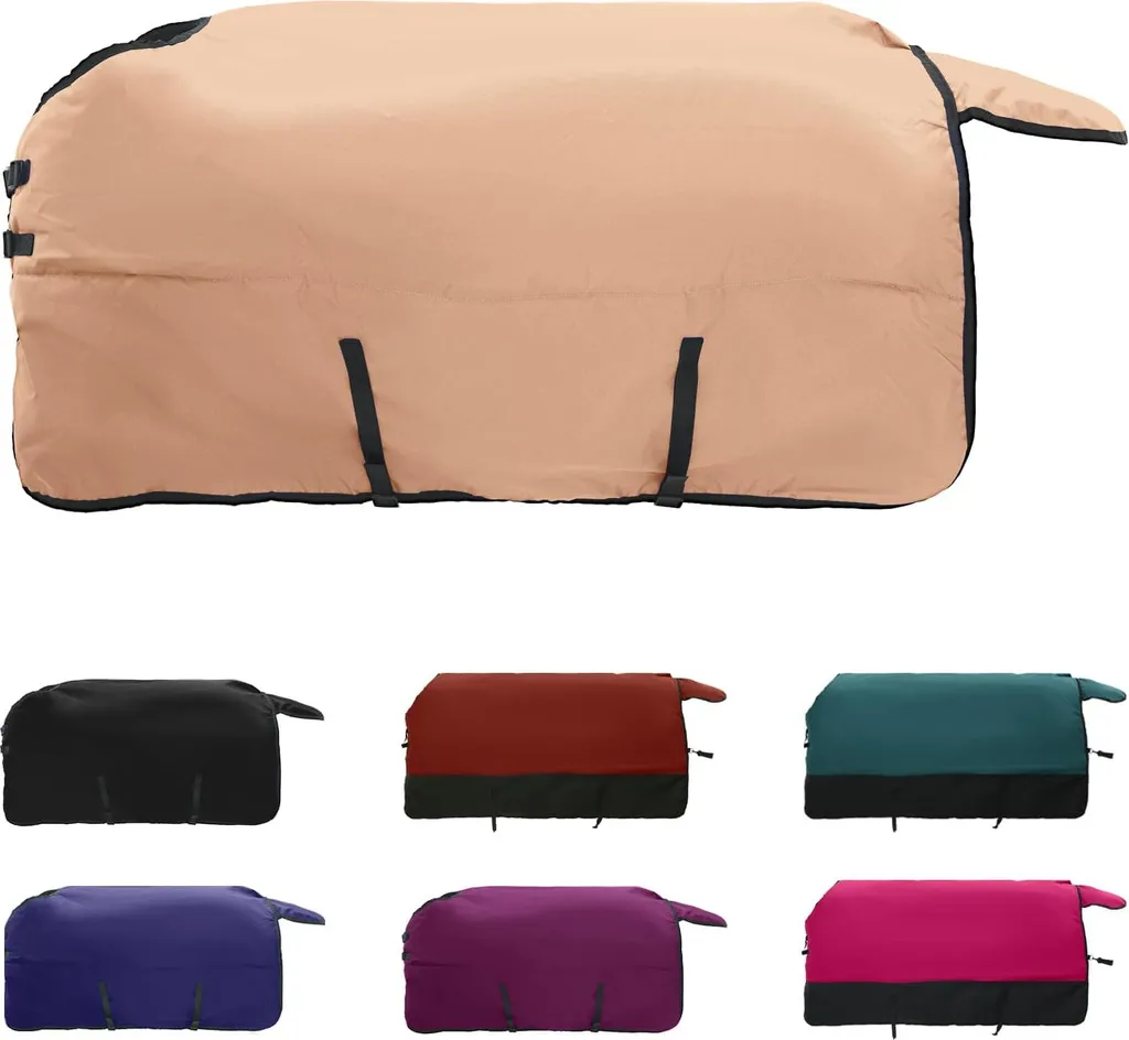 Offerta Coperta Pony 105 cm vidaXL Cappuccino Poliestere Resistente