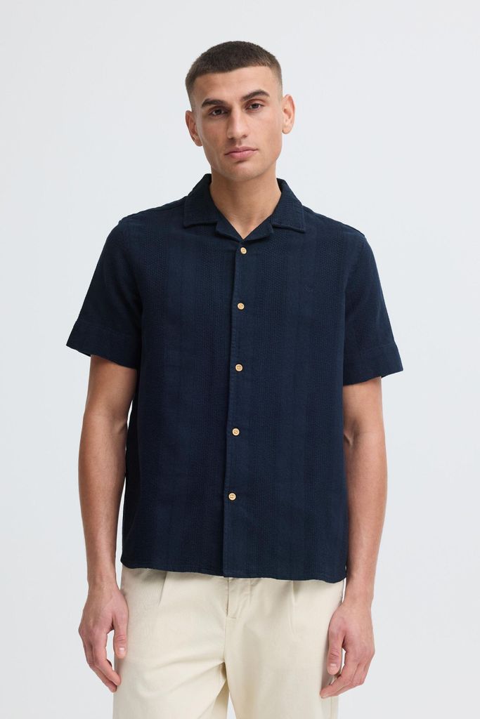 Kronstadt KSGaledale Herren Kurzarmhemd Hemd Herrenhemd 100% Baumwolle Regular Fit