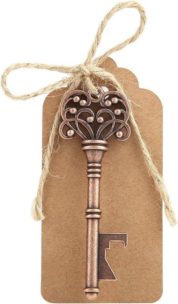Vintage Schlüssel Flaschenöffner - 12 Stück mit Umkartons - Gastgeschenk für Hochzeit - Party Bankett Bar - Zubehör.