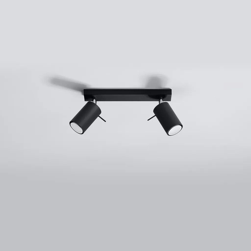 Sollux Lighting RING 2 SL.0092 | Offerta Lampada Soffitto Nera - 13