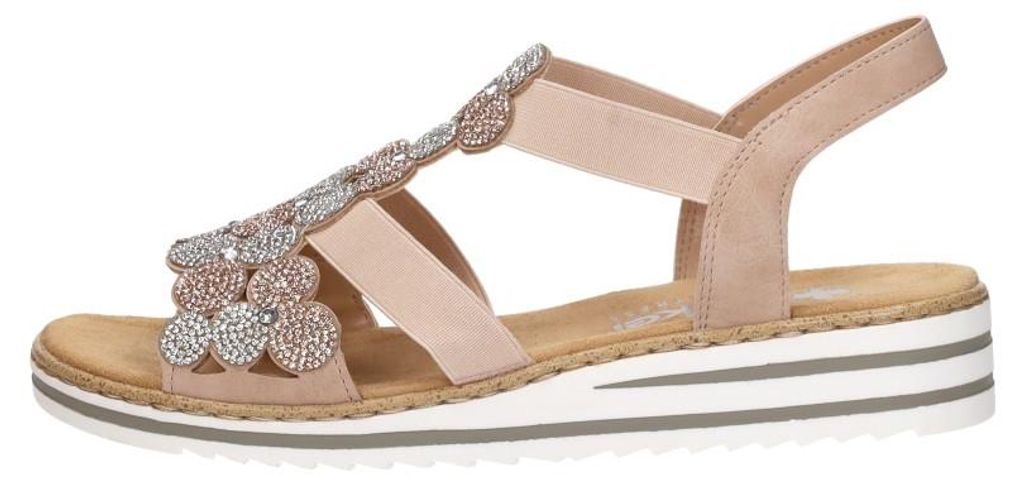 Rieker Sandalen Plat  Sandalen Plat - Roze - Maat 38 Image du produit 