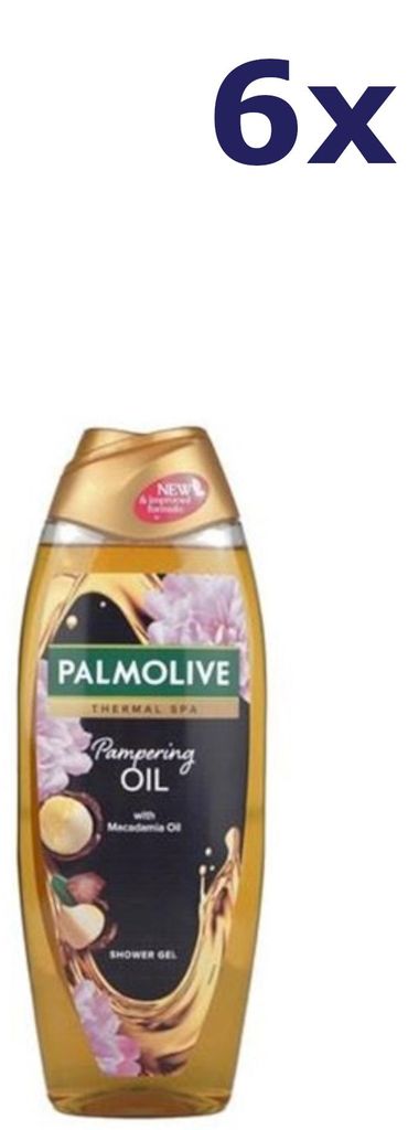 6x Palmolive 650ml shower gel Thermal Pampering Oil