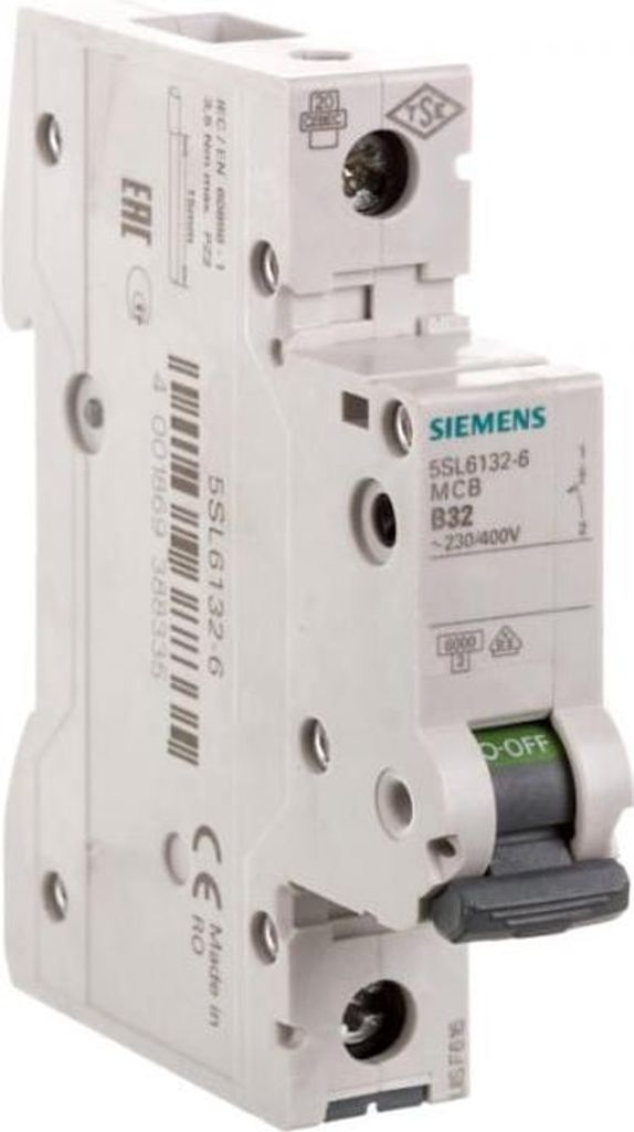 SIEMENS Disjoncteur de protection de ligne 5SL6132-6, B 32A Image du produit 