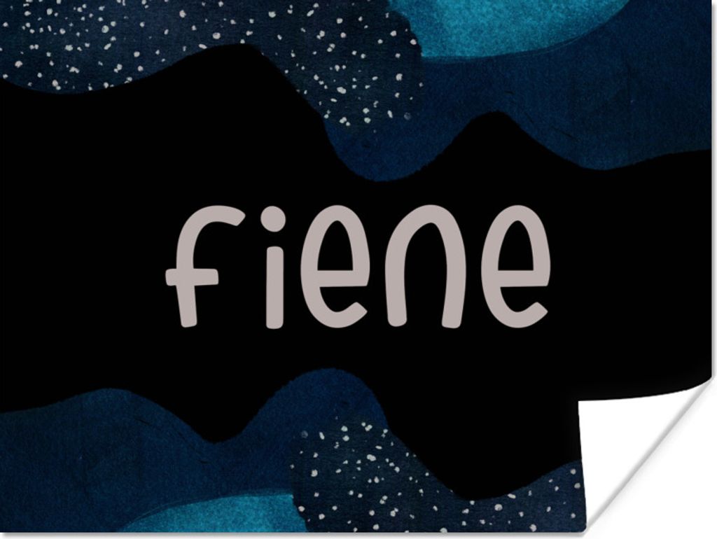 MuchoWow Poster Fiene - Pastell - Mädchen 120x90 cm - Wandbild