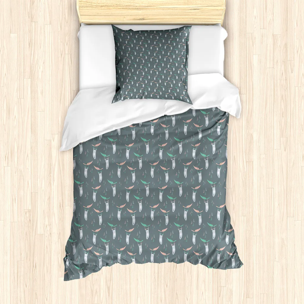 Set Letto Singolo Bradipo ABAKUHAUS: Copripiumino Nursery 135x200