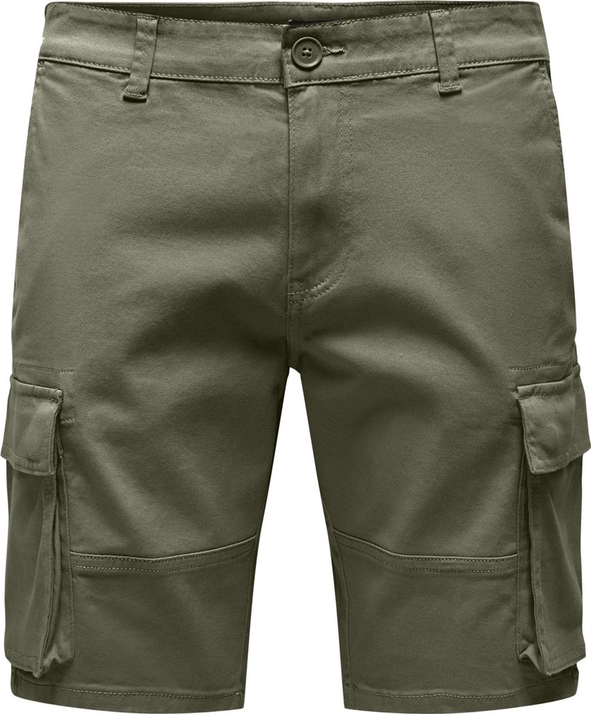 Only & Sons Shorts 22016689-LICHENGREEN in Green color size medium