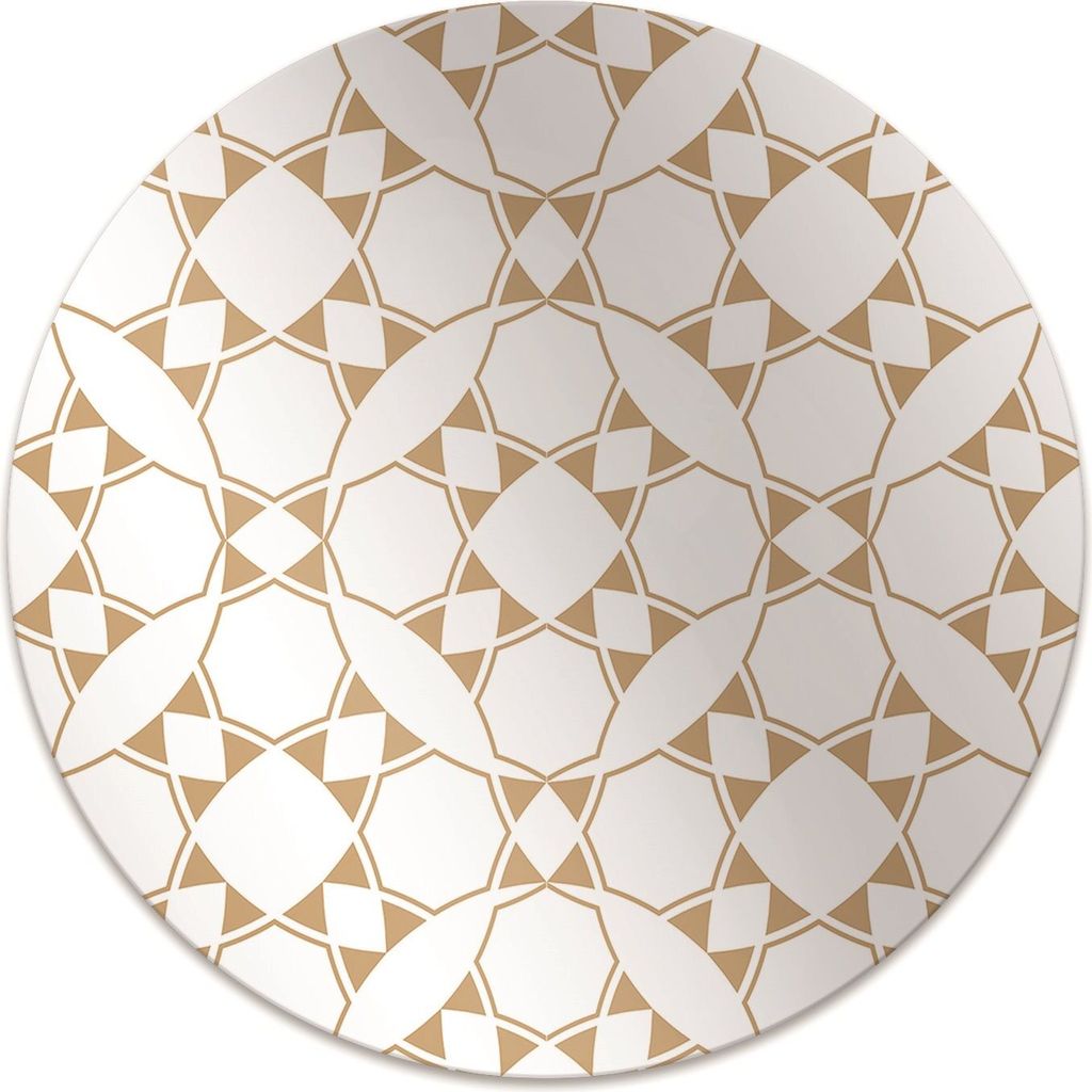 Rundmatte - Stuhlunterlage Bürostuhlunterlage - Rund Ø 100 cm - Bodenmatte - Fußmatte - Geometrisches Muster