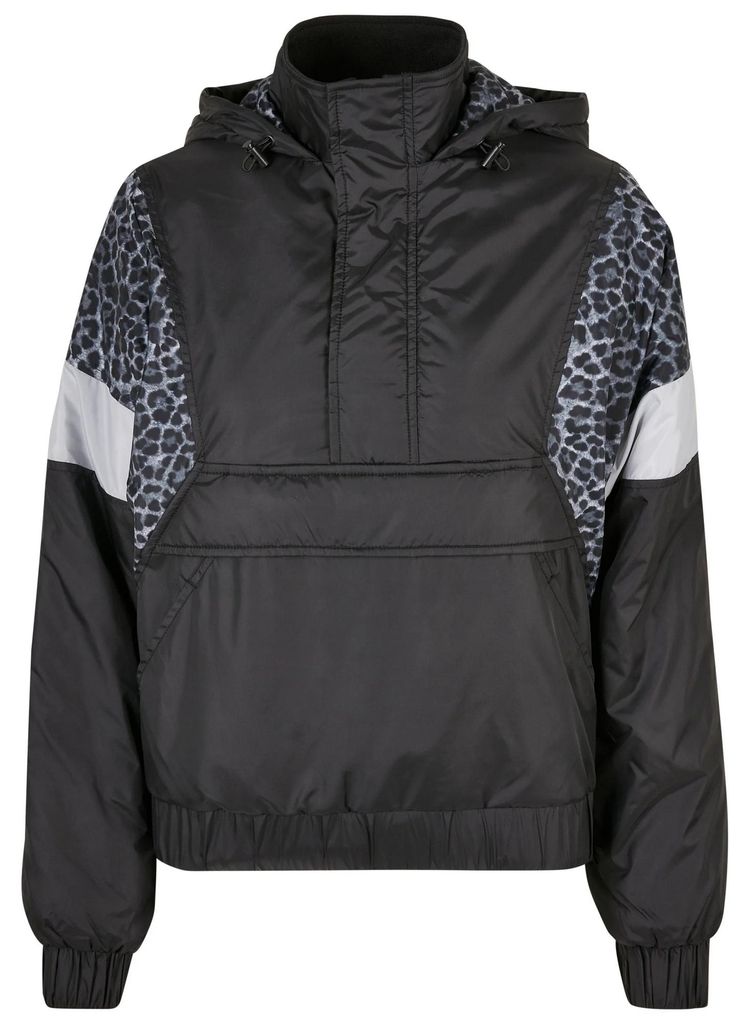 Urban Classics - Jacke Zum Überziehen für Damen TN1337 (S) (Schwarz/helles Asphalt/Grau)