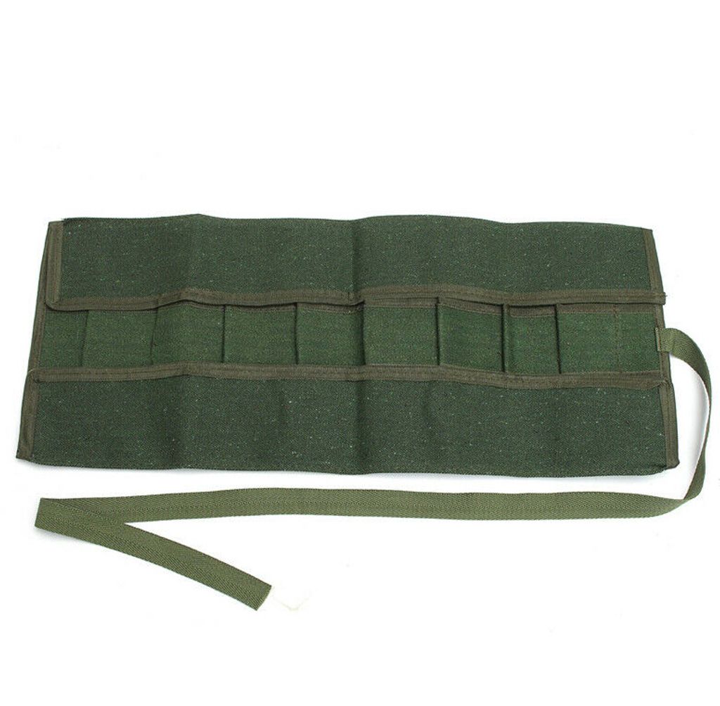 Grün Werkzeugrolle Werkzeugtasche Rolltasche Werkzeugmappe Werkzeugrolltasche