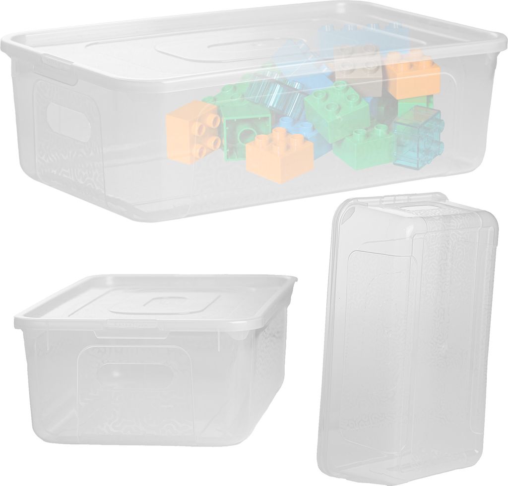 Aufbewahrungsbox Mit Deckel Kunststoffbox Behälter Plastik Produktbild 