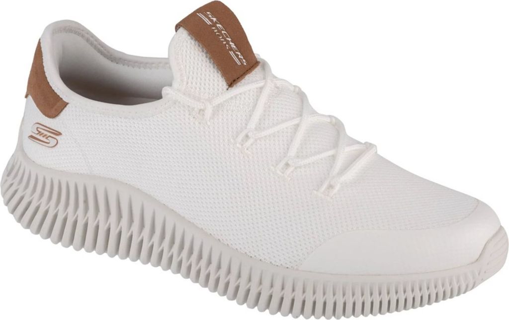 Skechers Herren Slip-On BOBS GEO CITY DAPPER weiß, Größe 45,5 (118173)