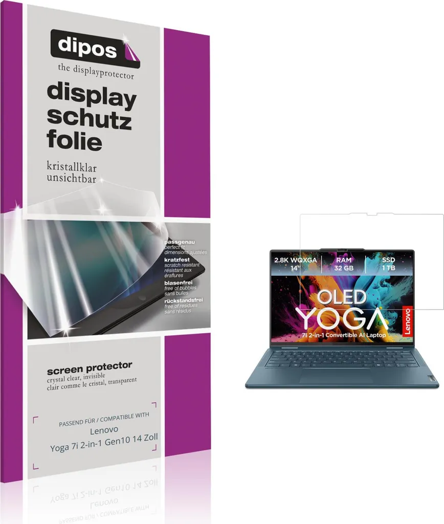 Pellicola per Lenovo Yoga 7i Gen10 14" | Vivi lo Schermo senza Paura