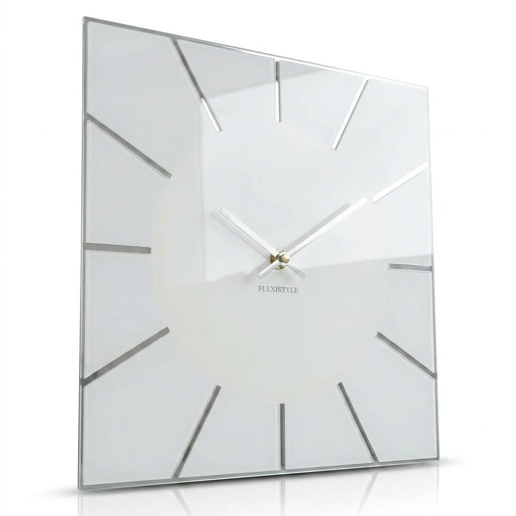 Veľké nástenné hodiny EXACT 30cm White do obývačky Obrázok produktu 