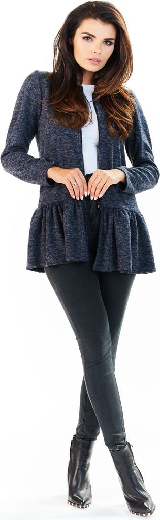 Awama Lange Pullover Essynors A193 dunkelblau S/M