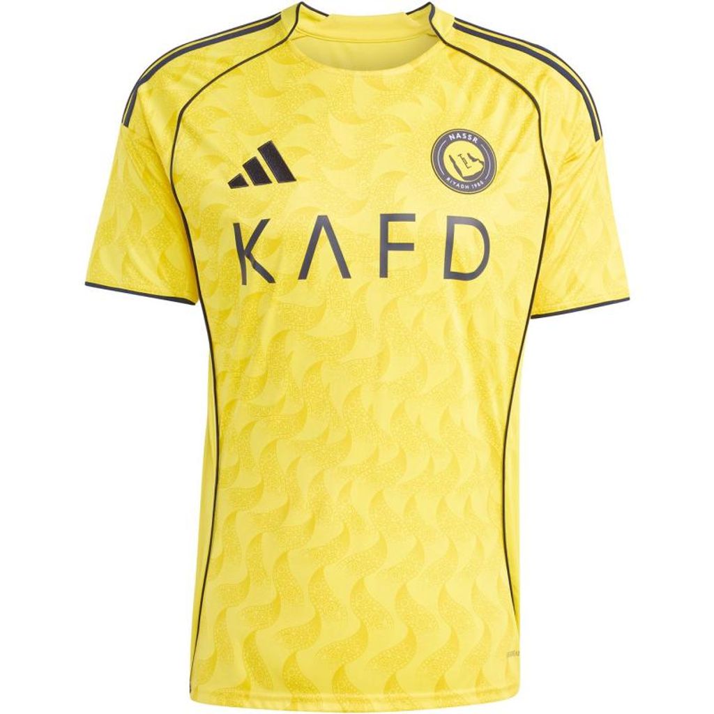 Adidas Al Nassr FC Trikot mit Cristiano Ronaldo Beflockung – Herren Fußball Jersey – Fantrikot – Atmungsaktiv – Training & Freizeit Gr.L