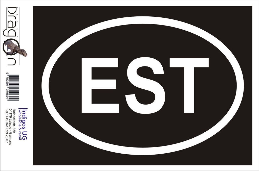 Aufkleber / Autoaufkleber - JDM / Die cut / Auto / OEM - Est - 160x110mm pink - Heckscheibe / Heckscheibenaufkleber