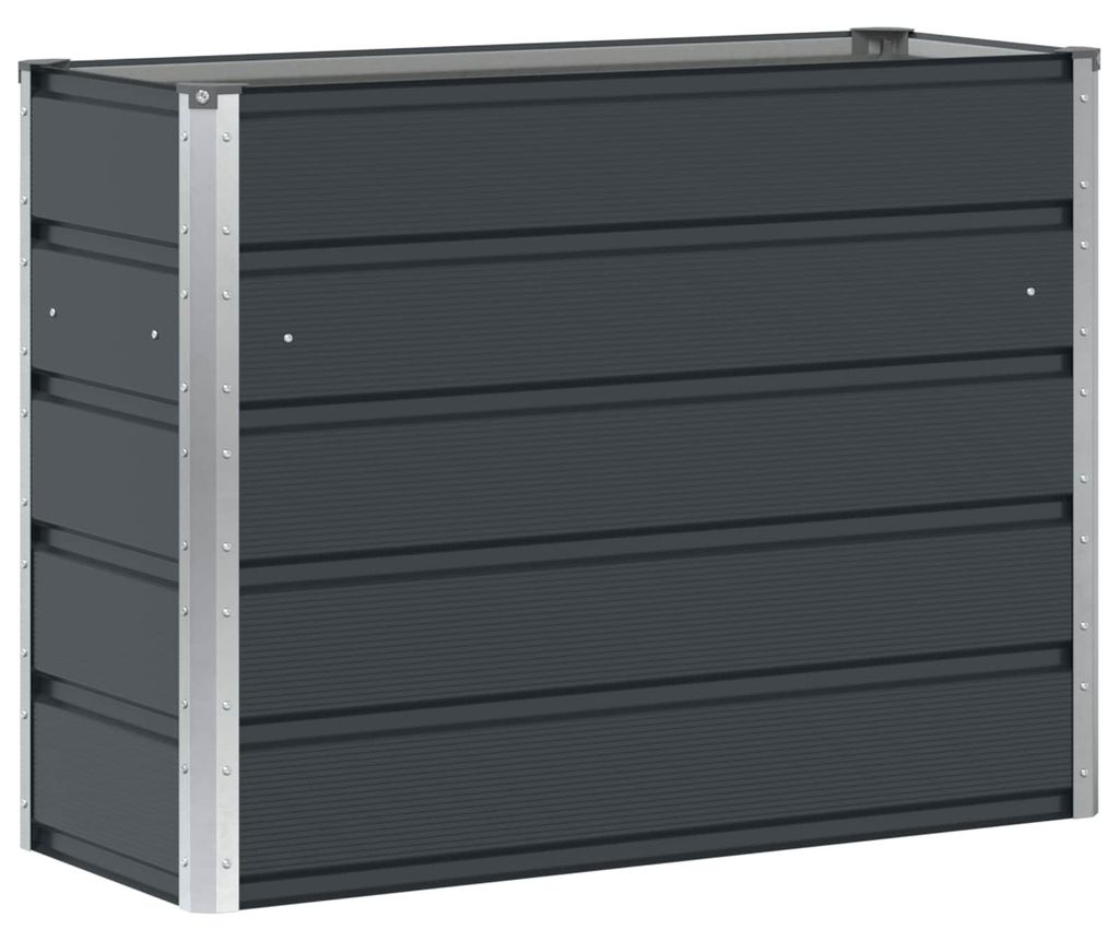 Bac à plantes vidaXL anthracite 100 x 40 x 75 cm en acier Image du produit 