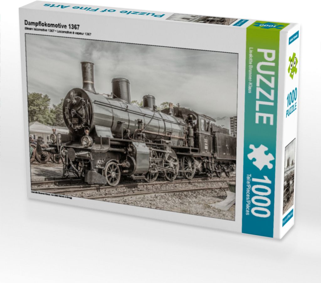 CALVENDO Puzzle Dampflokomotive 1367 | 1000 Teile Lege-Größe 64x48cm Foto-Puzzle für glückliche Stunden