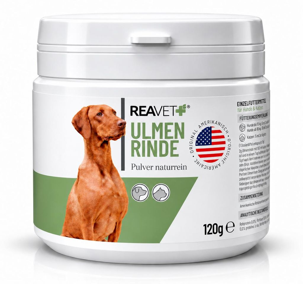 REAVET Polvere di corteccia di olmo americano per cani e Immagine del prodotto 