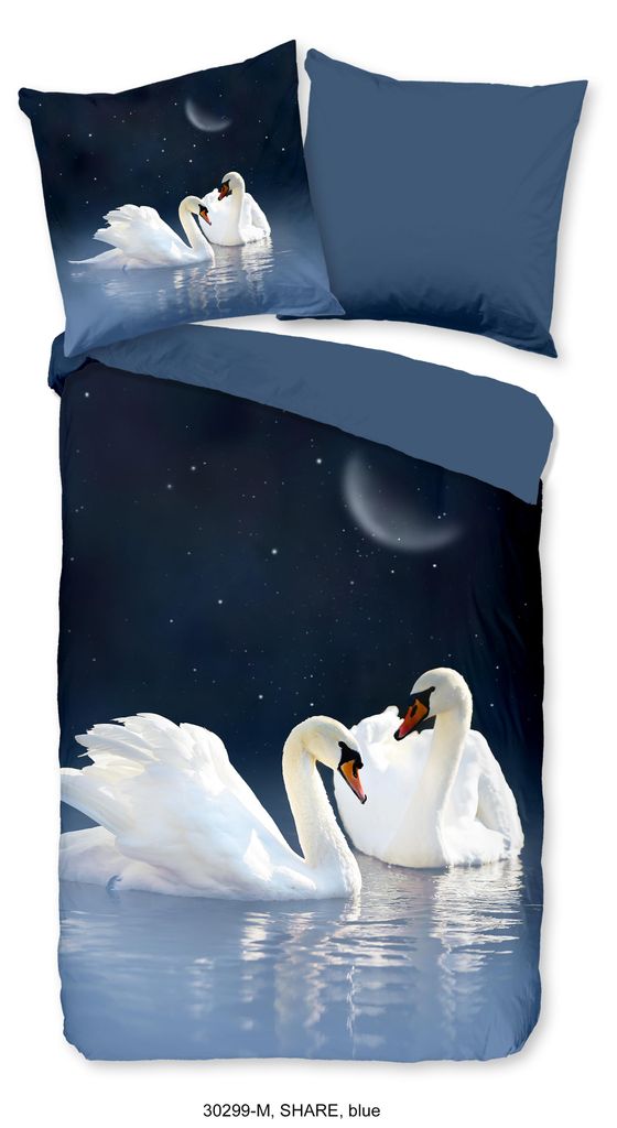 Duvet cover Pure 135x200 + 1* 80x80 cm - swans