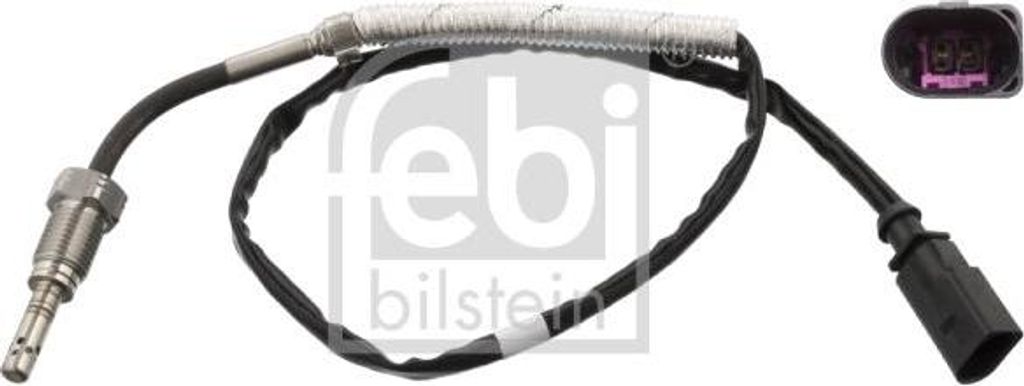 FEBI BILSTEIN 100811 Abgastemperatursensor OE 04L906088 kompatibel mit A3 8V, TT, Leon, Octavia, Superb, Arteon, Beetle, Golf Alltrack, Golf Sports...