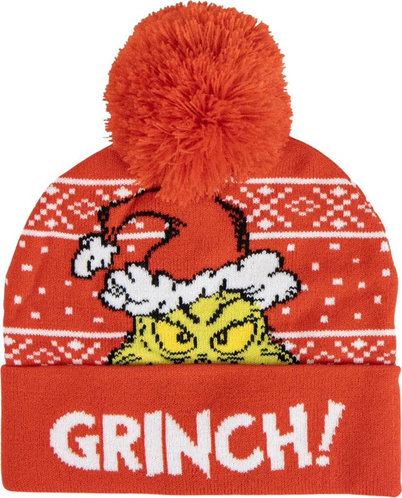Dětská čepice Grinch červená Obrázek produktu 