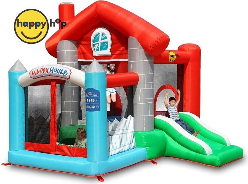 Happy Hop Veselý dům skákací hrad se skluzavkou. 2,7m x Obrázek produktu 