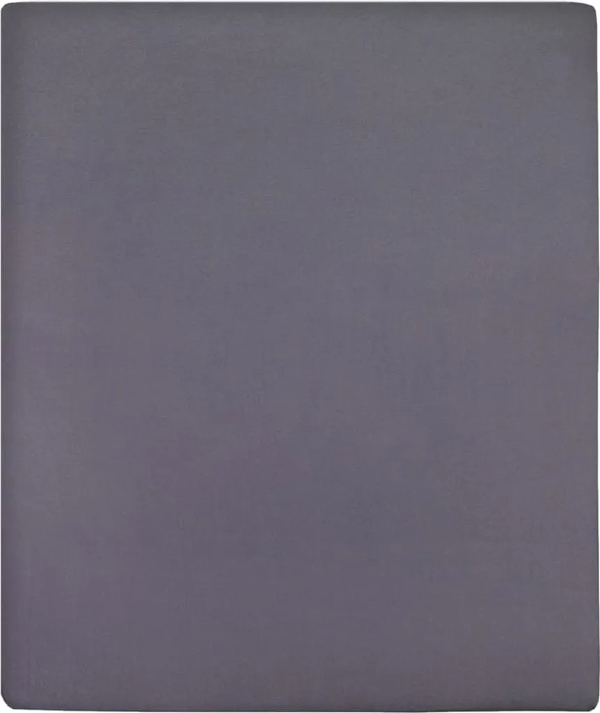 Lenzuolo con Angoli Jersey 180x200 Antracite | Cotone Traspirante Top