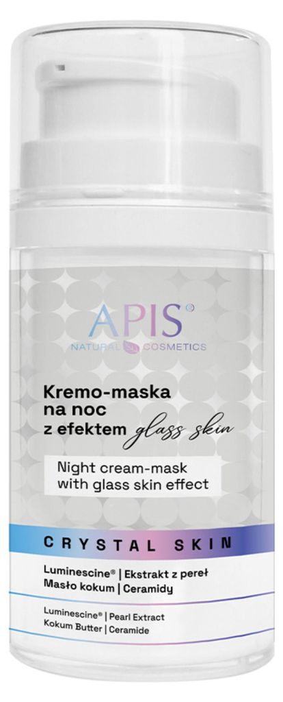 APIS – CRYSTAL SKIN Nachtcreme-Maske mit „Glass Skin“-Effekt, 50ml