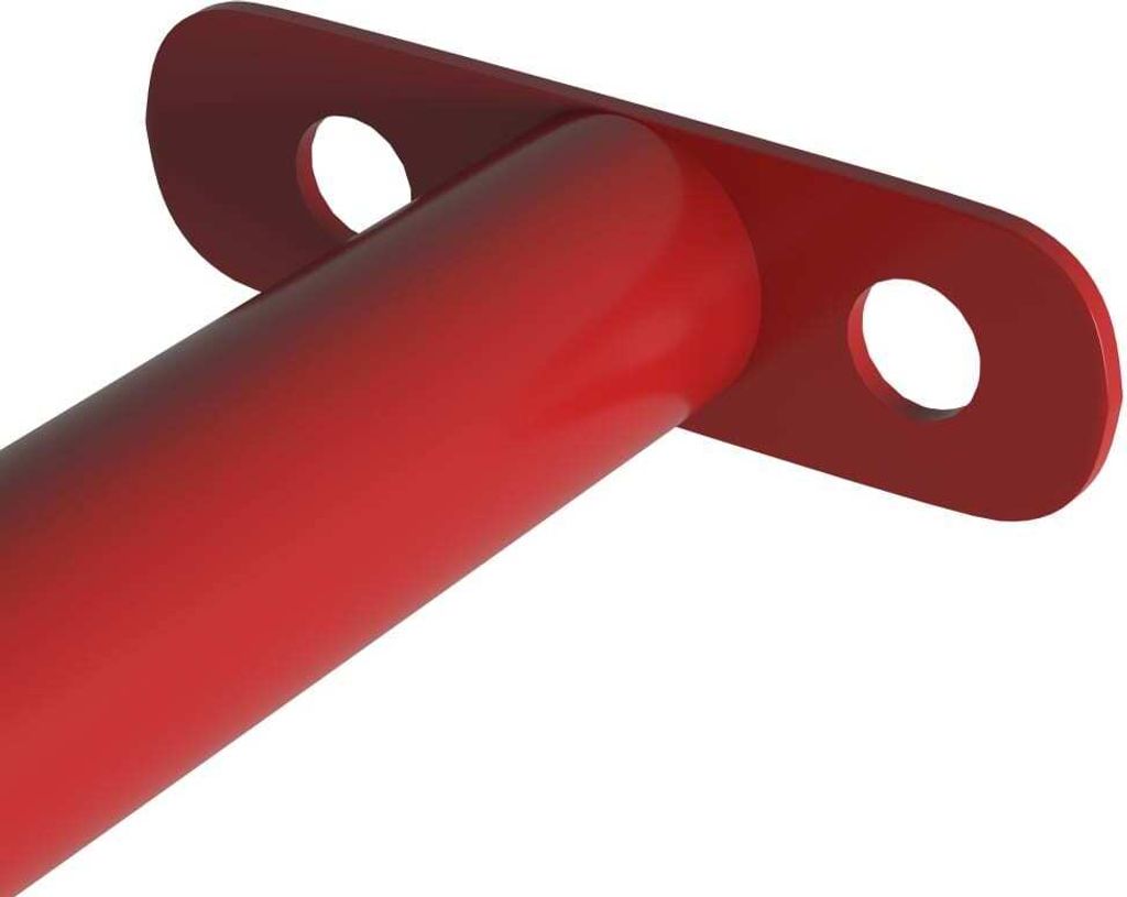 vidaXL Gymnastická tyč 125 cm ocelová červená Obrázek produktu 