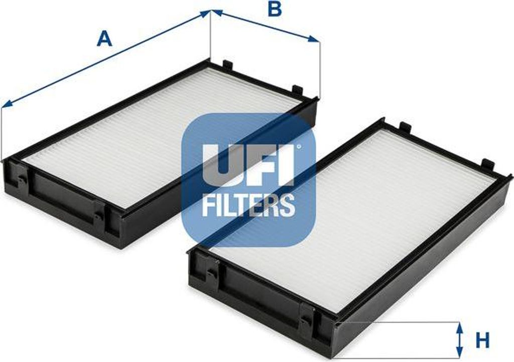UFI 53.255.00 Innenraumluftfilter OE 64116945593 kompatibel mit X5, X6