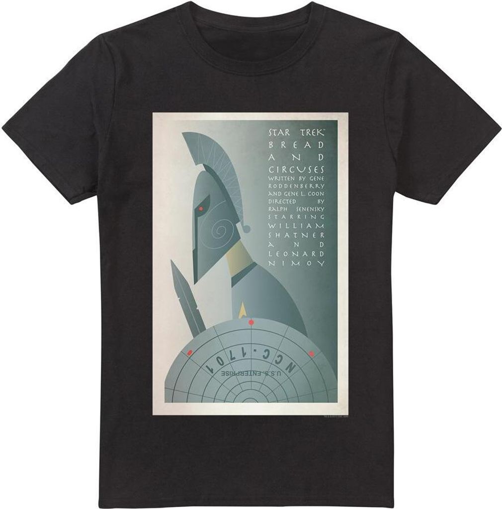 Star Trek - "The Original Series Episode 54" T-Shirt für Herren TV13901 (5XL) (Schwarz)
