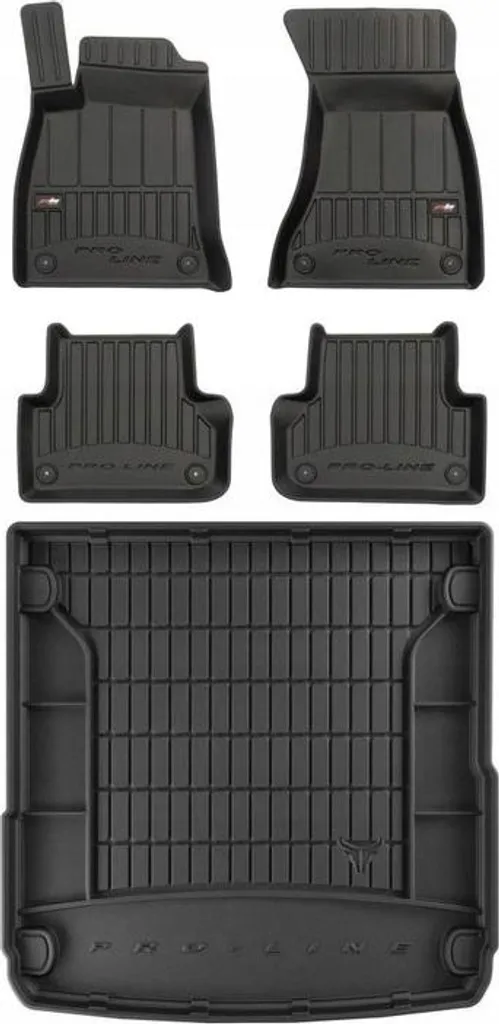 tappetini in gomma e tappetini 3D SET Audi A4 B9 estate 2015-