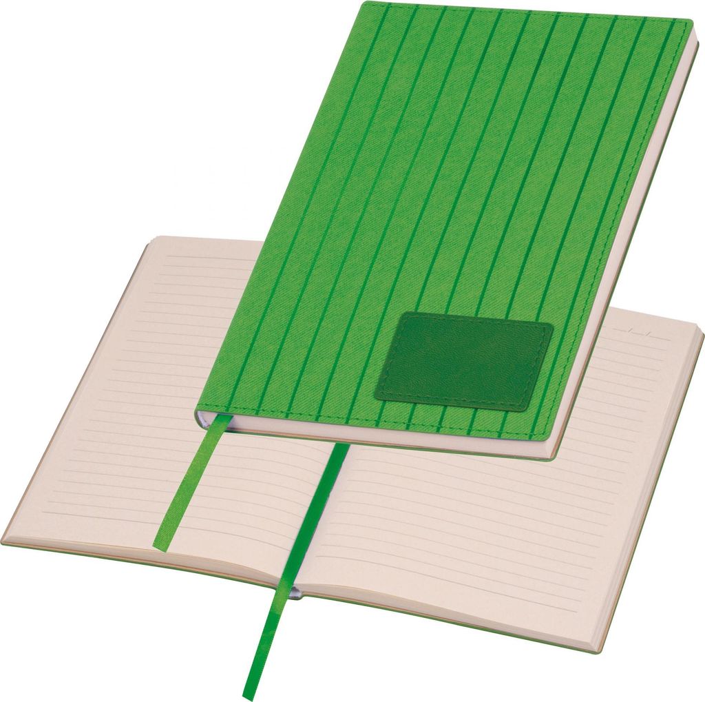 Notizbuch / DIN A5 / mit Softcover / 192 linierte Seiten / Farbe: grün