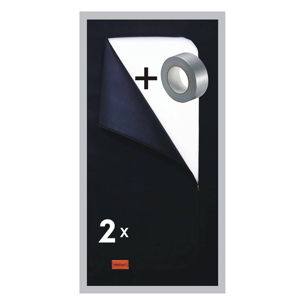2x drzwi budowlane osłona przeciwpyłowa osłona Zdjęcie produktu 
