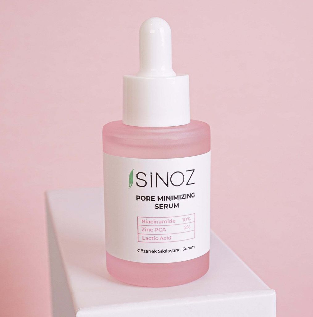 Sinoz Porenstraffung Serum – 30 Ml, Mit Niacinamid & Milchsäure, Für Feinere Poren