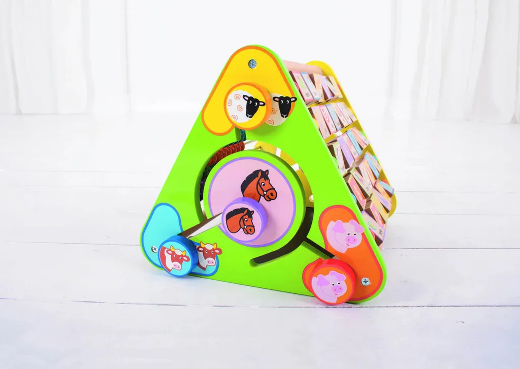 Triangle d'Éveil Alphabet Anglais Bigjigs Baby en Bois Durable - 13