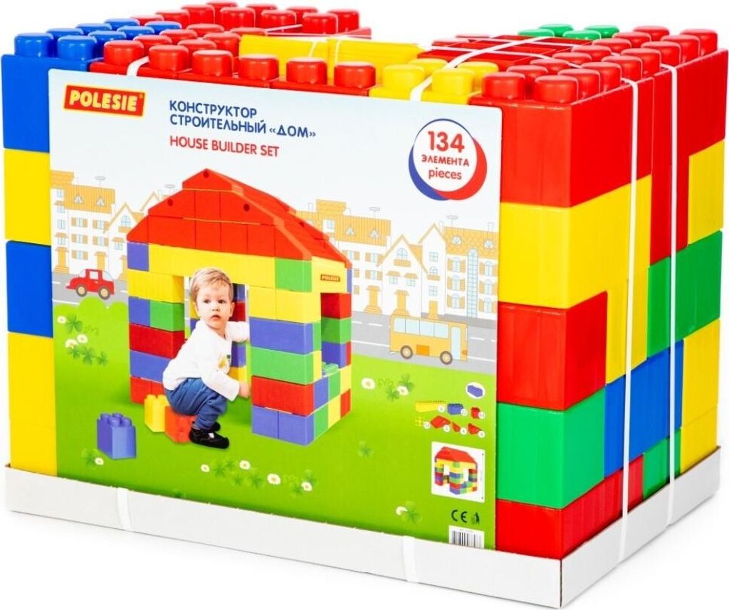Polesie 37473 Haus aus XXL Bausteine 134-tlg