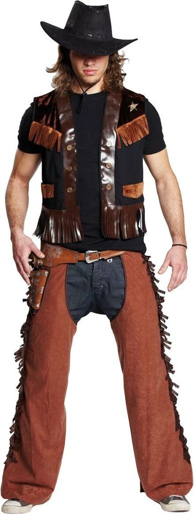 Deputy-Weste Cowboy Karneval Fasching Kostüm Gr 58