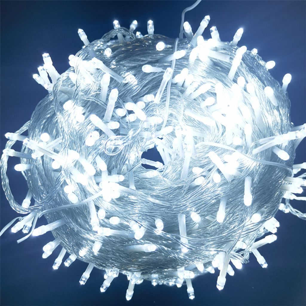 10M 100LED 8 Leuchtmodi LED Lichterkette für Weihnachtsbaum Produktbild 