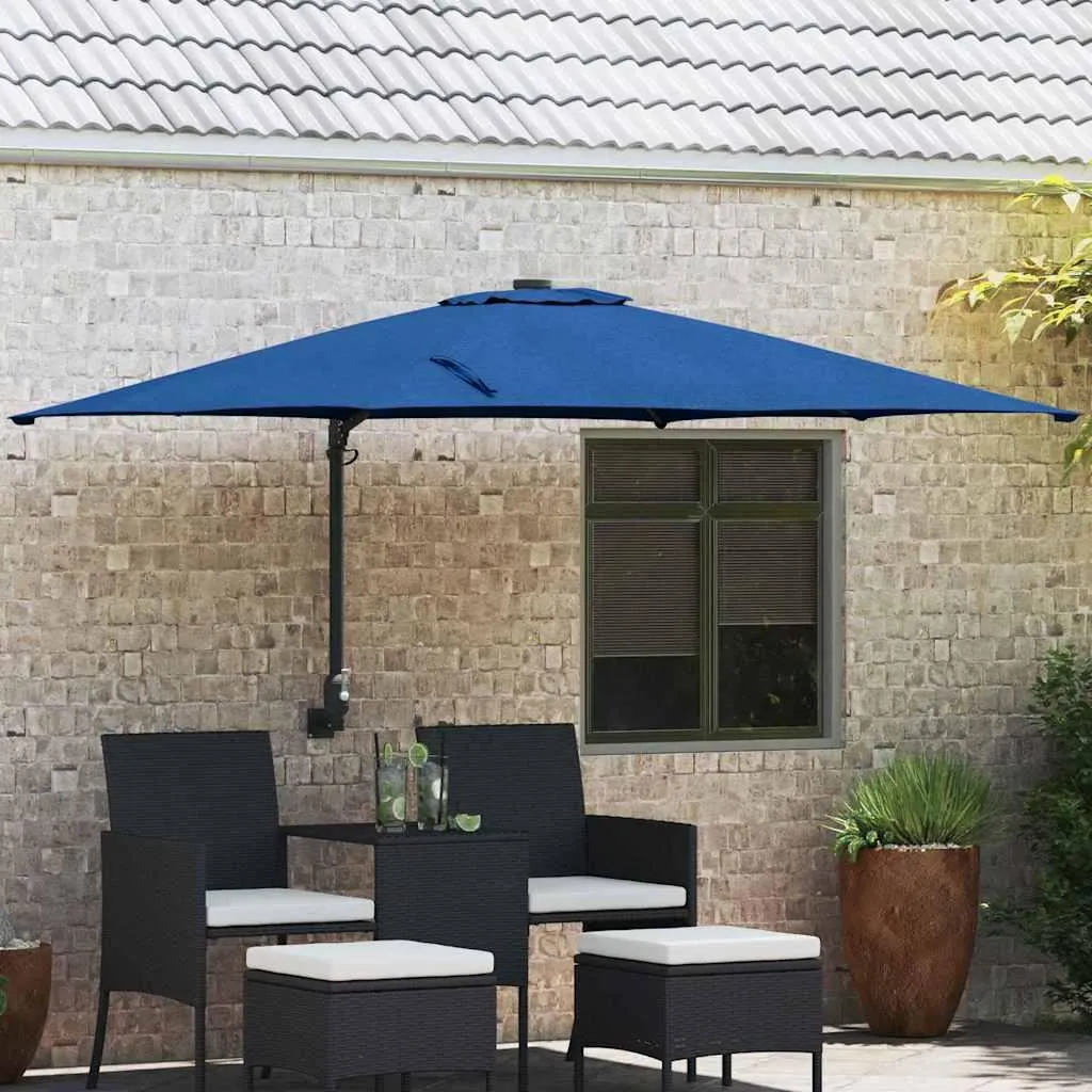 Ombrellone Azzurro vidaXL 248,5x247,5 cm Tessuto | Design e Comfort - 2
