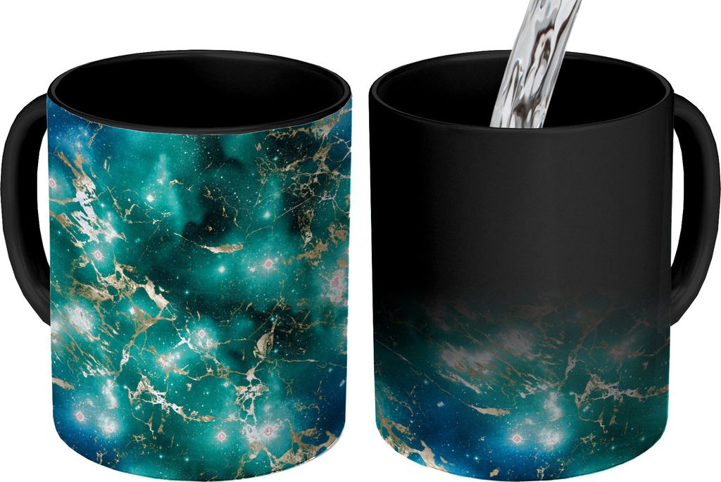 MuchoWow® Zauber Tasse Zaubertasse Magic Raum - Gold - Produktbild 