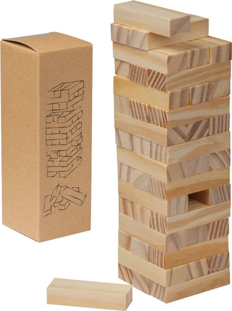 Wackelturm-Spiel / 54teilig / aus Holz Produktbild 